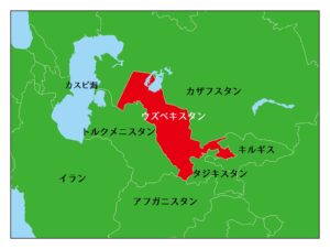 ウズベキスタン地図